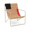 Chaise lounge Desert, block, structure cashemere