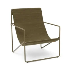 Chaise lounge Desert, olive, structure olive