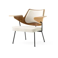 Chaise lounge RFH RD8, Walnut-beech-offwhite