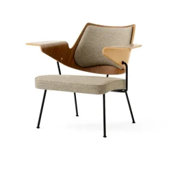 Chaise lounge RFH RD8, Walnut-beech-brown