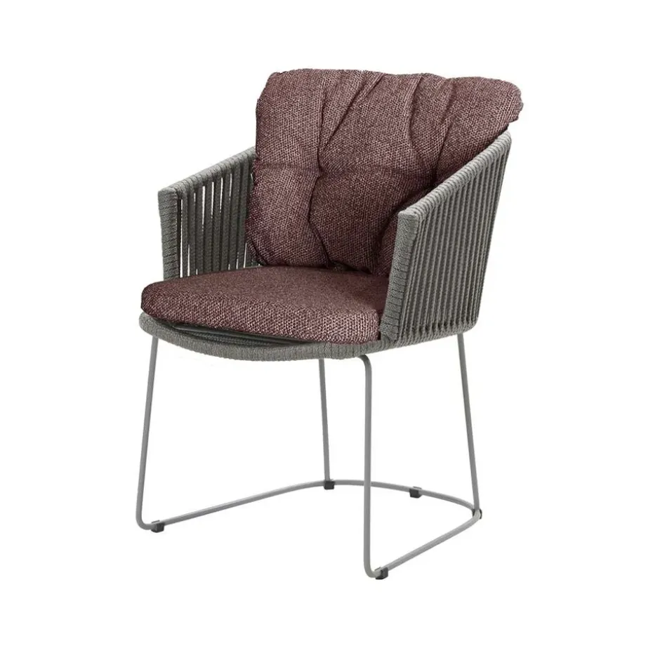 Chaise Moments, Cane-Line Natté dark bordeaux, Cane-Line soft rope