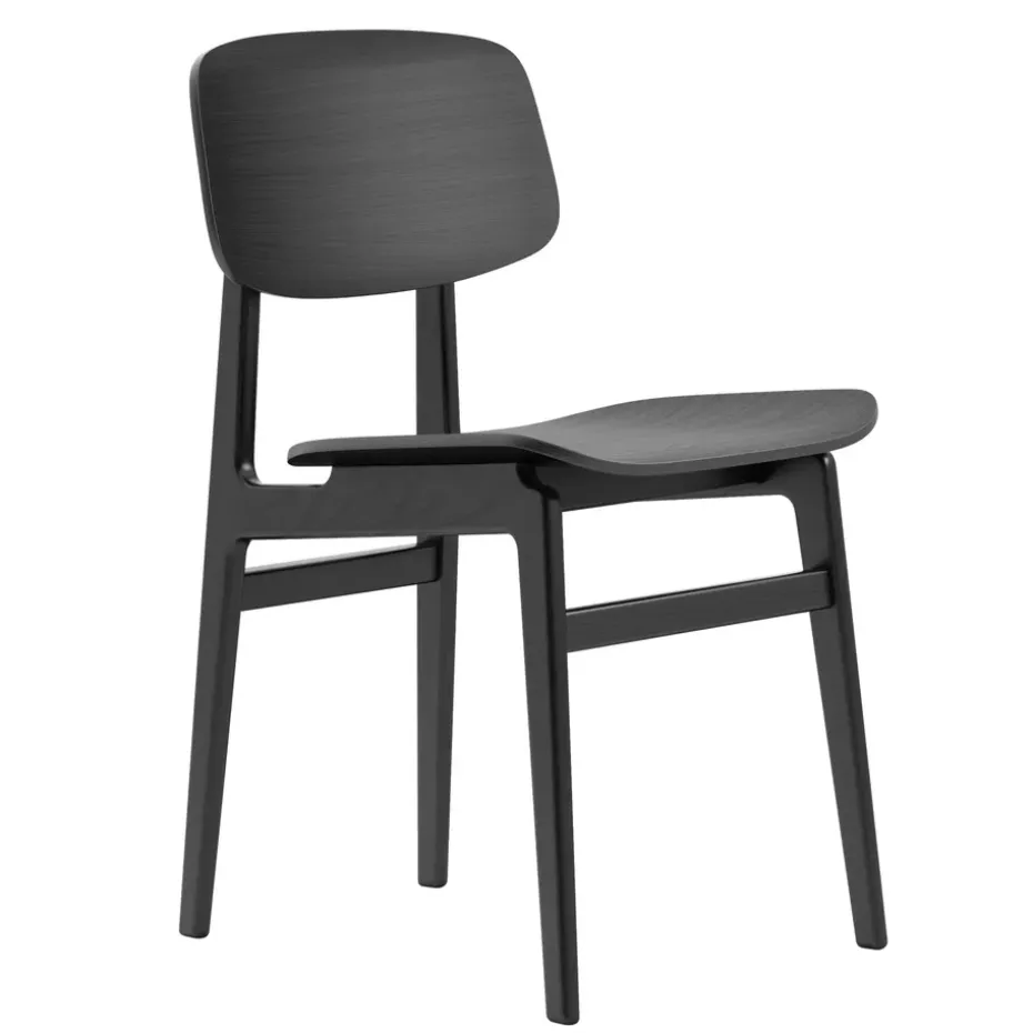 Chaise NY11, Chêne teinté noir