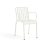 Chaise Palissade avec accoudoirs, Cream white