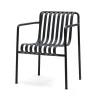 Chaise Palissade Dining avec accoudoirs, Anthracite