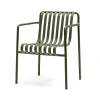 Chaise Palissade Dining avec accoudoirs, Olive