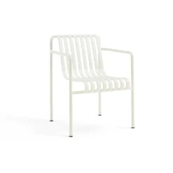 Chaise Palissade Dining avec accoudoirs, Cream white