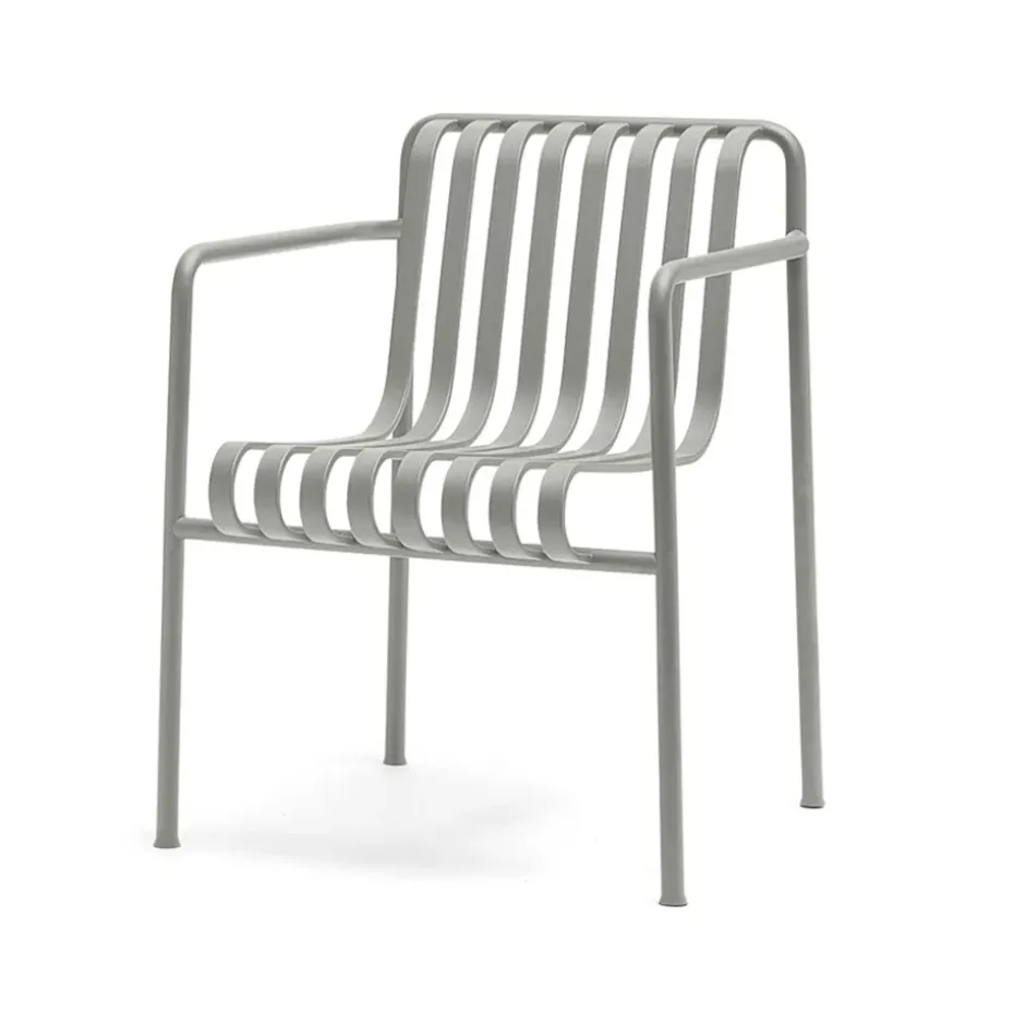 Chaise Palissade Dining avec accoudoirs, Sky grey