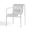 Chaise Palissade Dining avec accoudoirs, hot galvanized