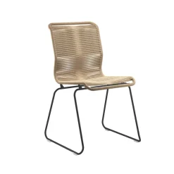 Chaise Panton One, naturel, papier/laqué noir