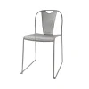 Chaise Piazza, Gris clair