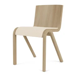 Chaise Ready assise rembourrée, Natural oak-Logan Jasmine