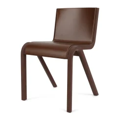 Chaise rembourrée sur le dossier et l'assise Ready, Red oak-Dakar 0329 Brown