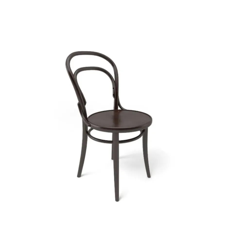 Chaise Ton no.14, Coffee B4-New Assise en placage