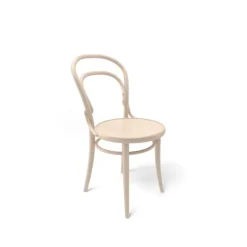 Chaise Ton no.14, Hêtre laqué transparent-New Assise en placage