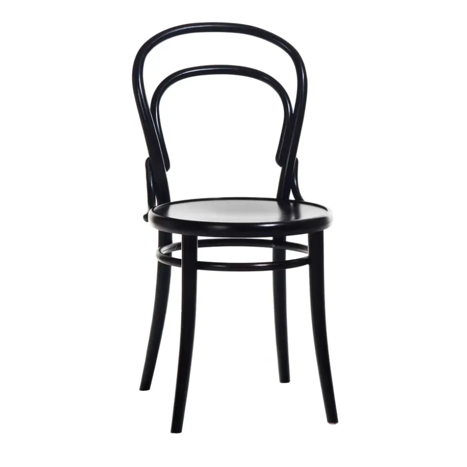 Chaise Ton no.14, Lasuré noir B123-New Assise en placage