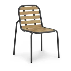 Chaise Vig Robinia, Black