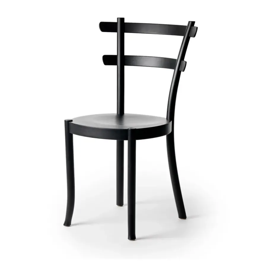 Chaise Wood, Hêtre - teinture noire