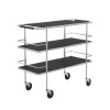 Chariot de service Cargo, Stratifié noir-chrome