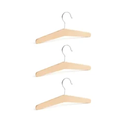 Cintre Saga blonde lot de 3, Hêtre