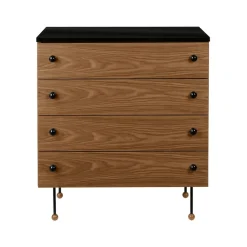 Commode 62 Dresser, american walnut, 4 tiroirs