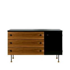 Commode 62 Dresser, american walnut, 3 tiroirs