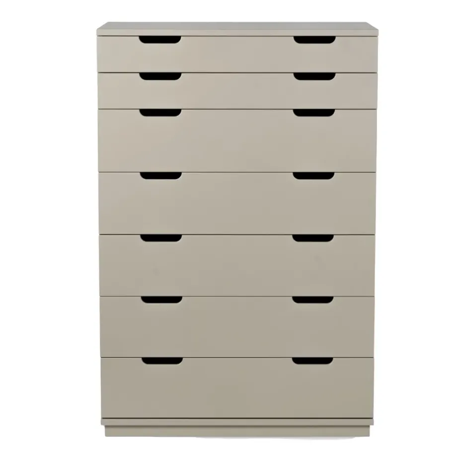 Commode Aoko 7 tiroirs, Beige