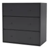 Commode CARRY 3 tiroirs, Anthracite