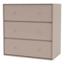 Commode CARRY 3 tiroirs, Mushroom