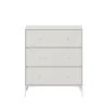 Commode Carry, nordic 09, pieds laqués snow