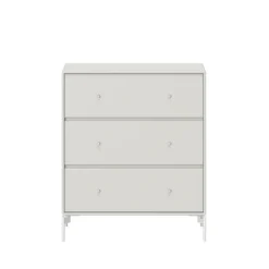 Commode Carry, nordic 09, pieds laqués snow