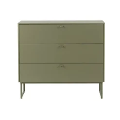 Commode Deus 3 tiroirs, Gris olive