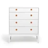 Commode Höllviken, Gris clair, 4 tiroirs
