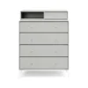 Commode Keep, nordic 09, pieds laqués couleur snow