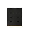 Commode Snö A, char grey, support en chêne