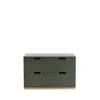 Commode Snö A2, green khaki, support en bouleau