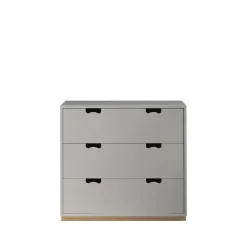 Commode Snö A3, light grey, support en bouleau
