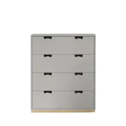 Commode Snö A, light grey, support en bouleau