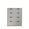 Commode Snö A, light grey, support en chêne