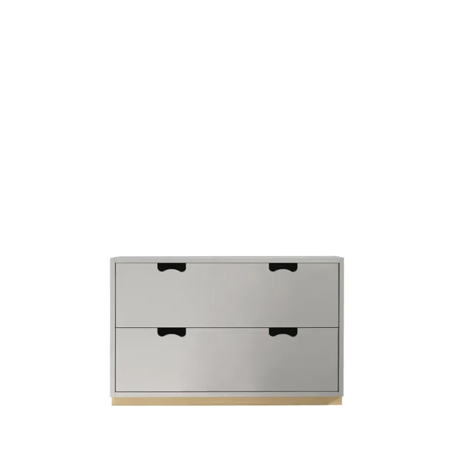 Commode Snö A2, light grey, support en bouleau