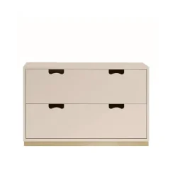 Commode Snö A2, rose, support en bouleau