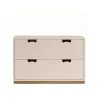 Commode Snö A2, rose, support en chêne