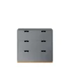 Commode Snö A3, storm grey, support en bouleau
