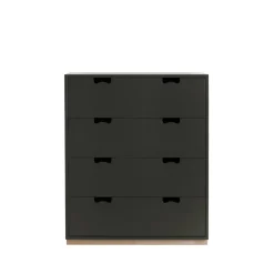 Commode Snö A, taupe, support en bouleau