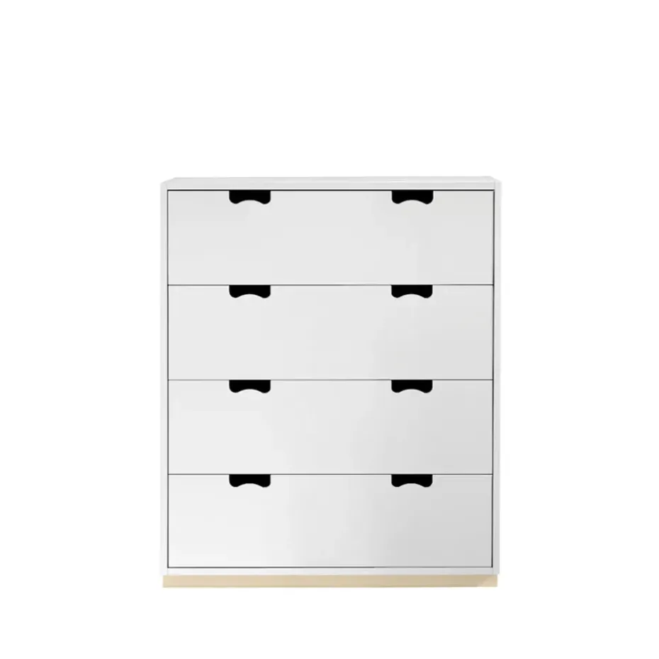 Commode Snö A, white, support en bouleau
