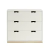 Commode Snö A3, white, support en chêne