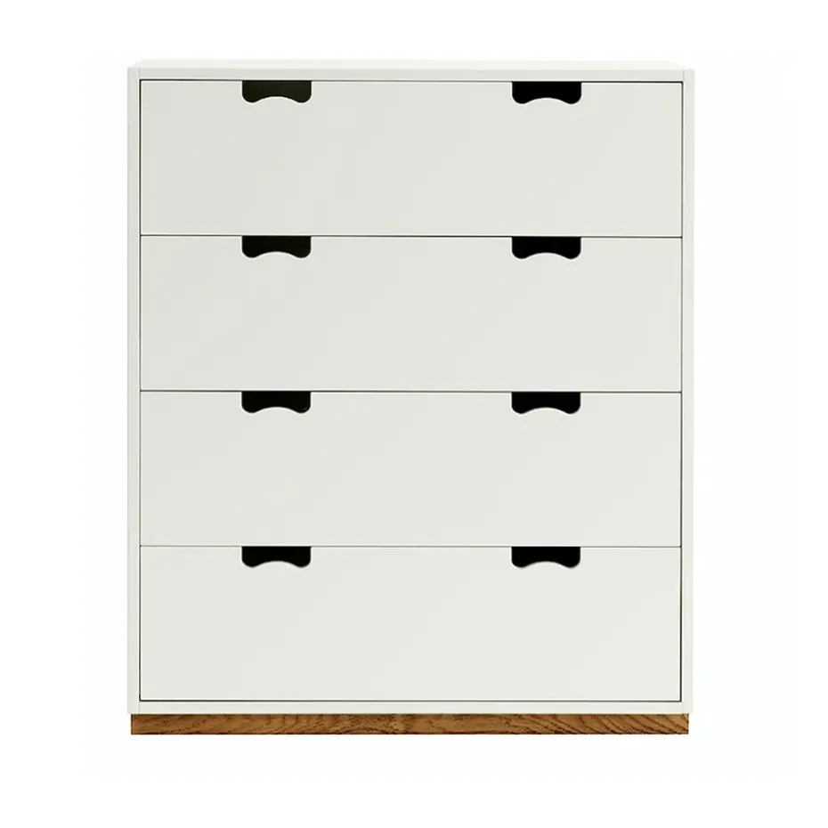 Commode Snö A, white, support en chêne