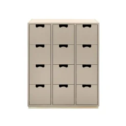 Commode Snö B, dark sand, support en bouleau