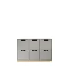 Commode Snö B2, light grey, support en bouleau