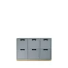 Commode Snö B2, nordic blue, support en bouleau