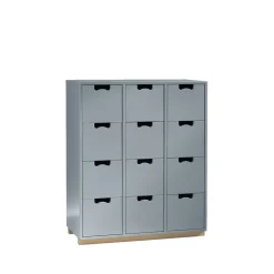 Commode Snö B, nordic blue, support en bouleau